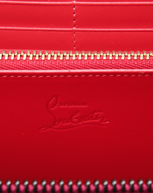 クリスチャン ルブタンコピー 　2015年春夏新作カーフスキン　ラウンドファスナー長財布PANETTONE WALLET CALF PARIS/SPIKES 3135058 P072